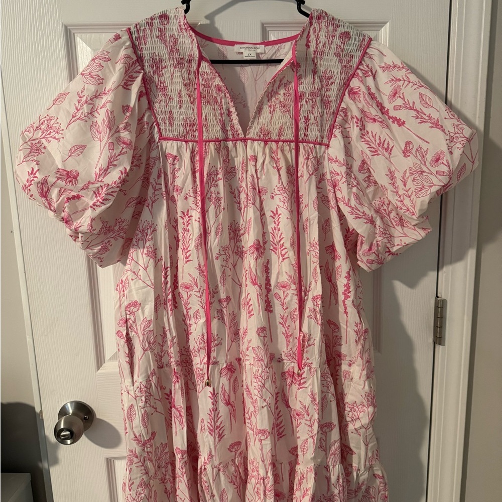 Floral Pink and White dress